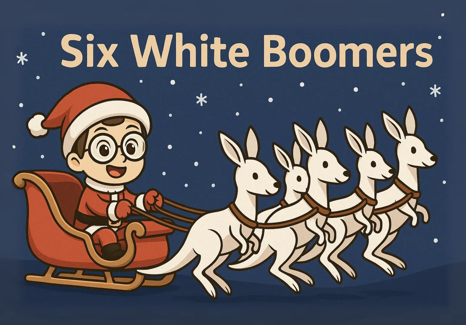 Six White Boomers: คริสต์มาสแบบออสซี่ ที่ซานต้ามาพร้อมจิงโจ้ขาว 6 ตัว!