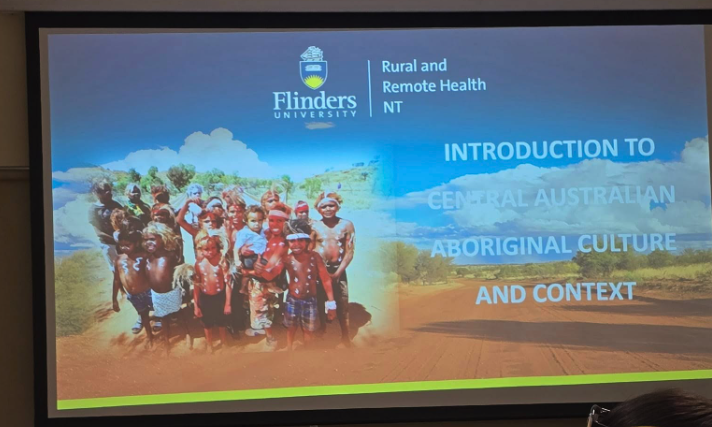 Certificate of completion for Central Australian Aboriginal Cultures and Context workshop from Flinders University, NT