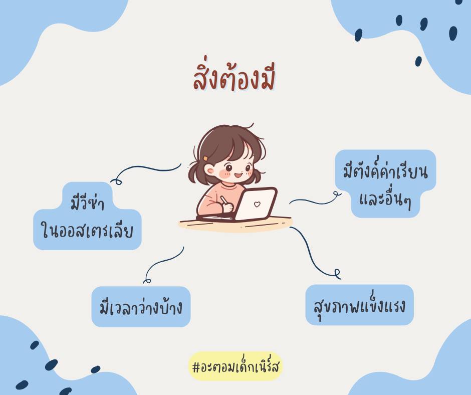 สิ่งที่ต้องมีในการเรียนคอร์ส Aged Care ที่ออสเตรเลีย