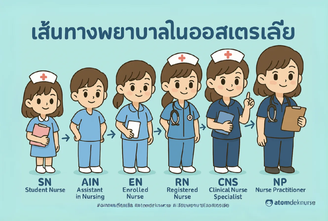 เส้นทางการเติบโตในสายงานพยาบาลที่ออสเตรเลีย