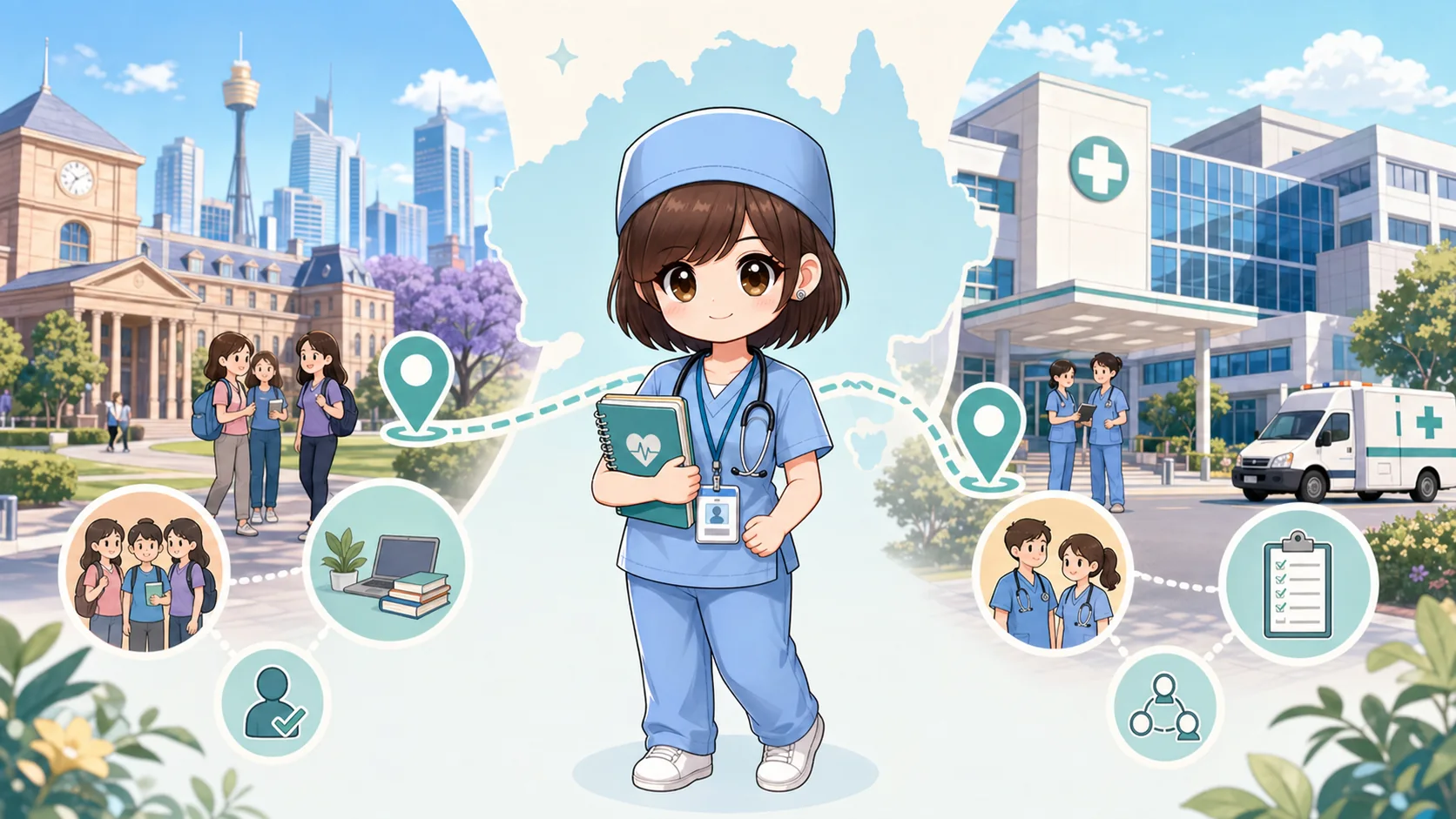 ข้อได้เปรียบของนักเรียนพยาบาลที่เรียนและเริ่มงานในรัฐเดียวกันในออสเตรเลีย