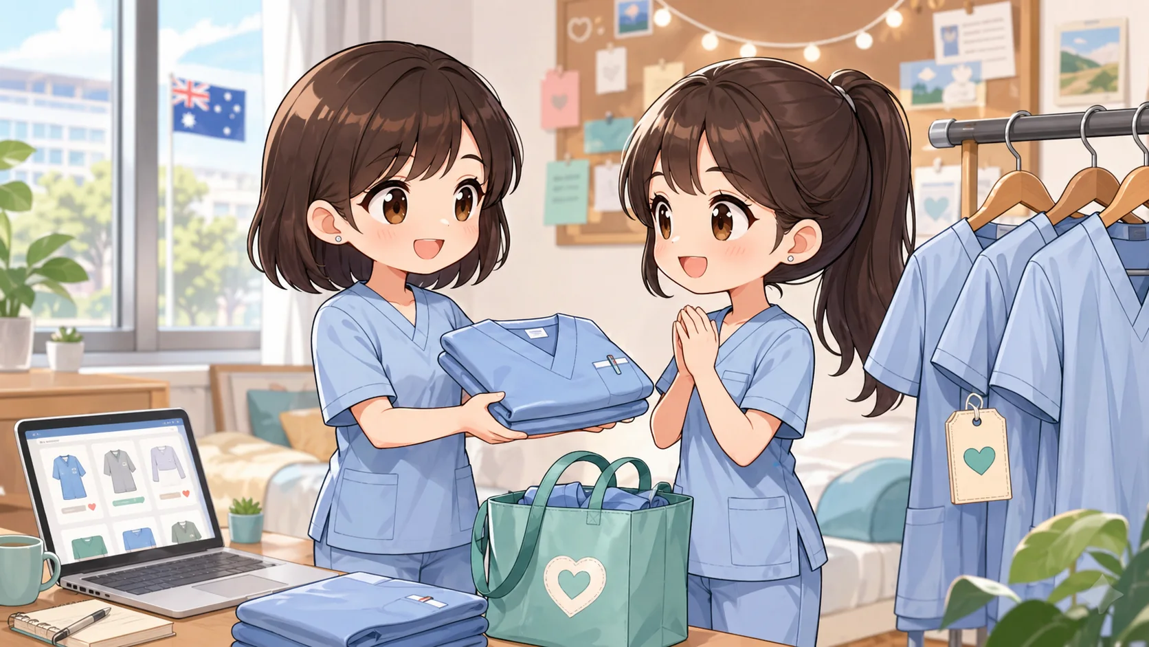 ขายต่อ Uniform พยาบาลในออสเตรเลีย: เรื่องเล็กที่ช่วยรุ่นน้องได้จริง
