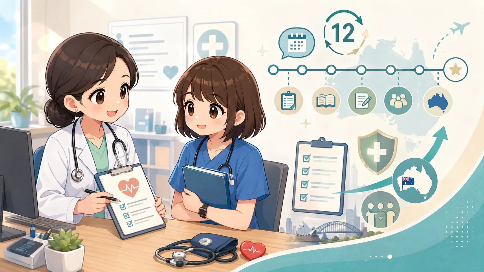 ตรวจสุขภาพวีซ่า 485 และแผน PR ภายใน 12 เดือน ควรคิดอะไรบ้าง