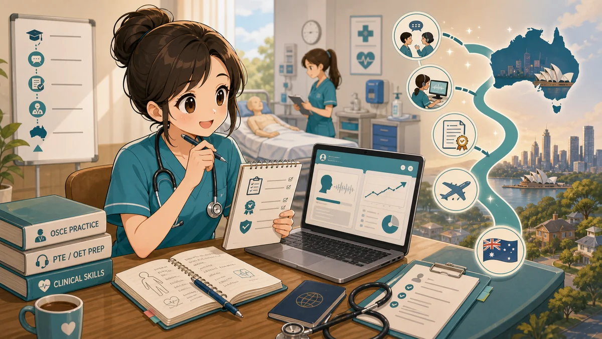 Transfer ใบประกอบพยาบาลไทยไปออสเตรเลีย ผ่าน AHPRA, OSCE และ PTE ต้องวางแผนอย่างไร